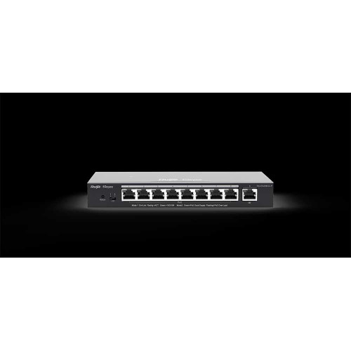 Ruijie-Reyee 8 Port POE+ 10-100-1000Mbps+1Port 10-100-1000Mbps Yönetilebilir Çelik 120W Switch
