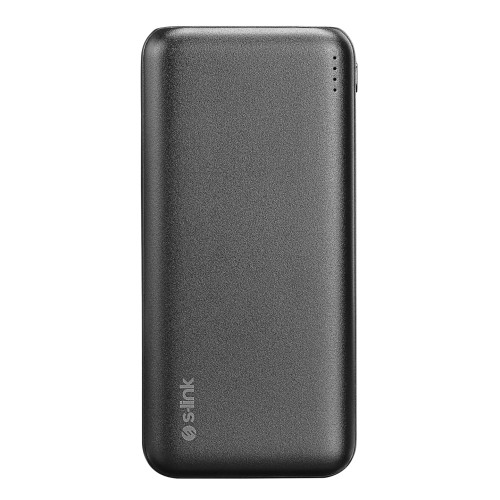 S-link 20000 mAh Micro + Type-C + USB QC3.0 18W Siyah Taşınabilir Pil Şarj Cihazı Powerbank
