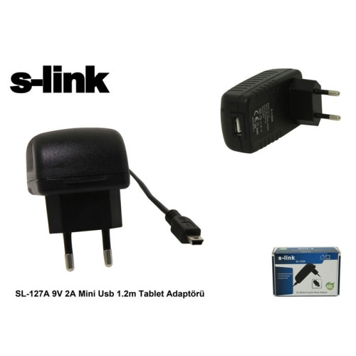 S-link  9v 2a Mini Usb Tablet Adaptörü