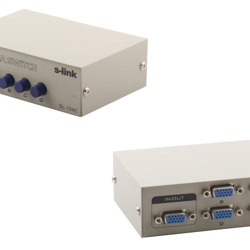 S-link SL-154C 4pc-1mn Manuel Vga Switch