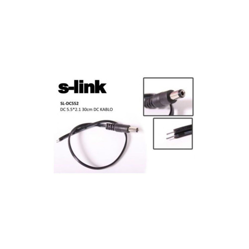 S-link SL-DC552 DC5.5 2.1 30 CM DC Kablo