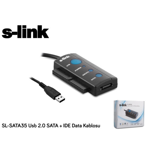 S-link Usb 2.0 to Sata + ıde Data Çevirici