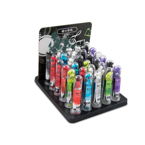 S-link Kulak İçi Mikrofonlu Kulaklık 30 Lu Paket Karışık Renk