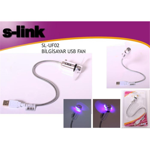 S-link Anahtarlı + Ledli Usb Fan