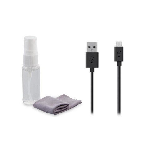 S-link Temizleme Sprey + Micro Fiber Micro Usb Kablo 3 in 1 Set