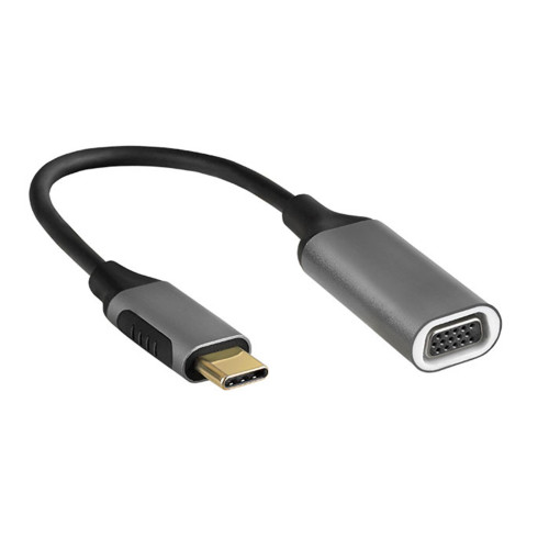 S-link Gri Metal Type-C to VGA Adaptör
