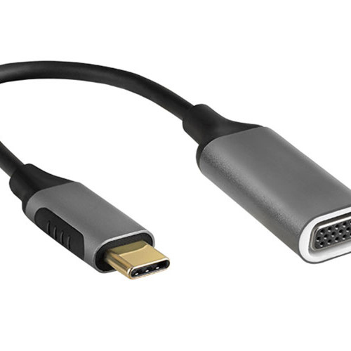 S-link Gri Metal Type-C to VGA Adaptör