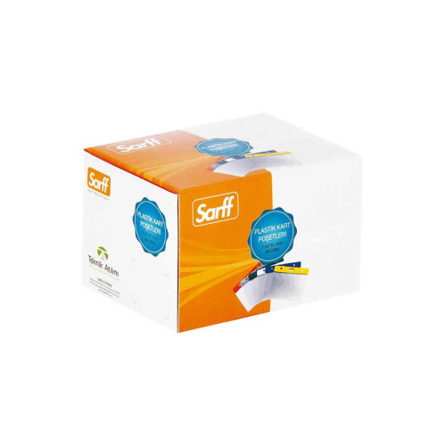 Sarff Kart Poşeti Yatay 7.5x9.5 CM Şeffaf (1 Paket 100 Adet)