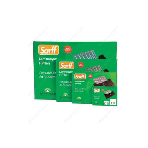 SARFF Laminasyon Filmi 125 Micron 85x115 Mm 100 Lü (1 Paket 100 Adet)