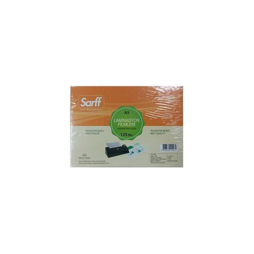 Sarff A-5 Laminasyon Filmi 125 Micron Parlak (100'Lü Paket)