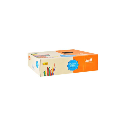 Sarff Spiral Plastik 16 MM Siyah Delux (100 Lü Paket)
