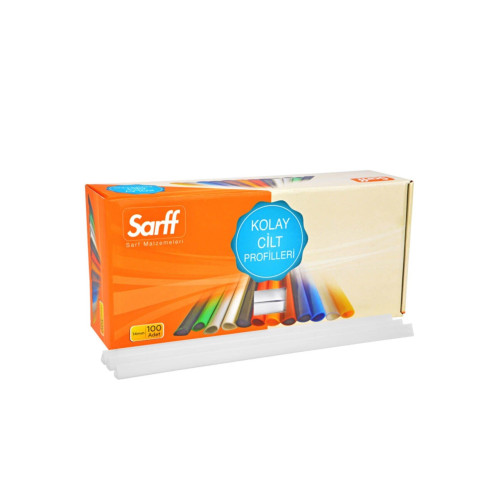 Sarff Spiral Plastik 45 Sayfa 8 MM Beyaz (100 Lü Paket)