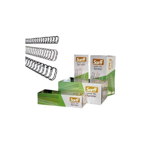 Sarff Spiral Tel (Jbı Karotel) 1 - 5 Sayfa 3/16 Beyaz (100 Lü Paket)