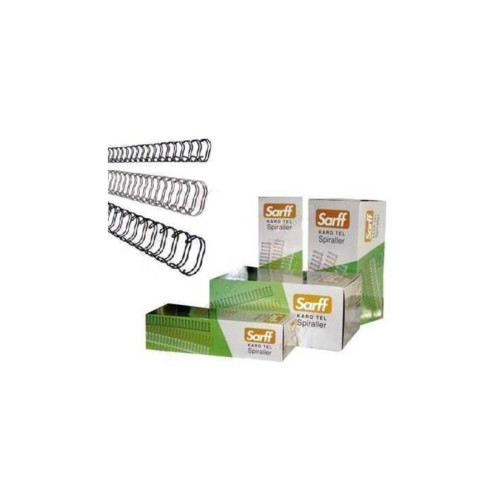 Sarff Spiral Tel (Jbı Karotel) 5-15 Yaprak 1/4 Beyaz (100 Lü Paket)