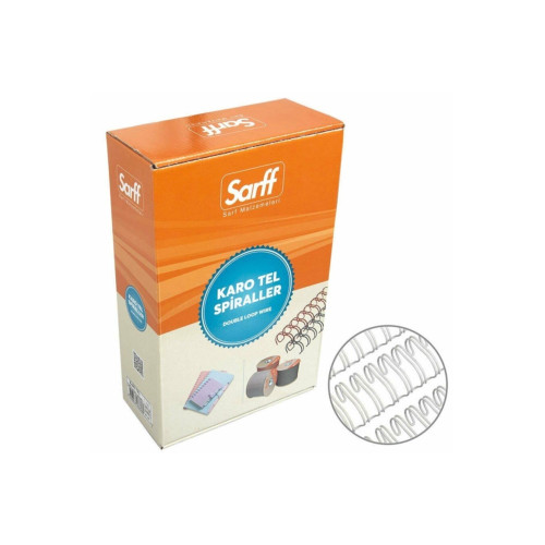 Sarff Spiral Tel (Jbı Karotel) 60 - 75 Yaprak 7/16 Beyaz (100 Lü Paket)