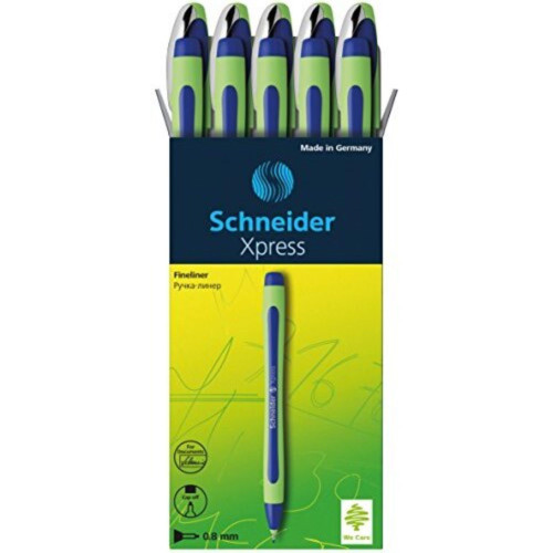 Schneider Xpress 0.8 Mm Fiber Uçlu Kalem Mavi (10'Lu Kutu)