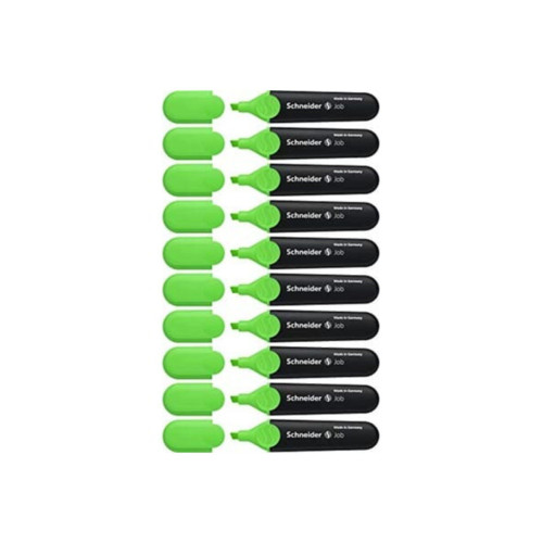 Schneider Job Yeşil Fosforlu Kalem (10 Lu Paket)