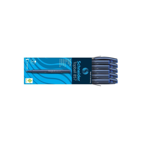 Schneider Topball Konik Uçlu Roller Pilot Kalem 0.6 mm Konik Uçlu Pilot Kalem Mavi (10 Lu Paket)