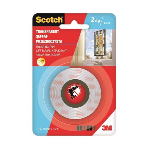 Scotch Çift Taraflı Montaj Bandı 19mmx1,5m