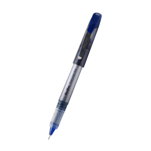 Scrikss Fineliner Keçe Uçlu Kalem 0.6 Mm Mavi (12 Li Paket)