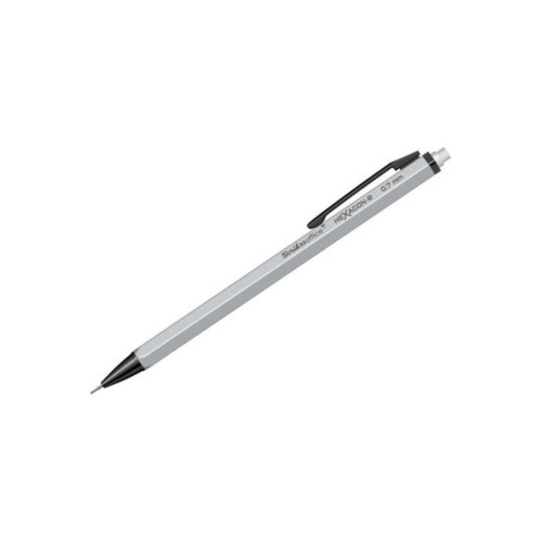 Scrikss Versatil Kalem Hexagon-R 0.7 MM Mat Gümüş 12 Lİ