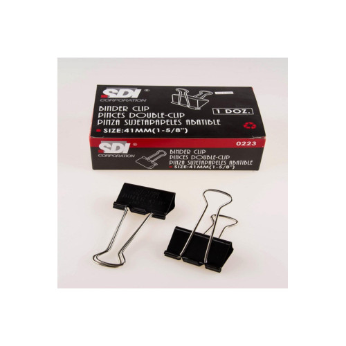Sdi Double Metal Klips 41 Mm 12 Li (1 Paket 12 Adet)