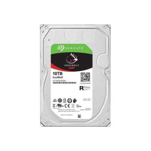 Seagate 10TB Ironwolf ST10000VN000 3.5" 256MB 7200 Rpm Nas Disk Harddisk