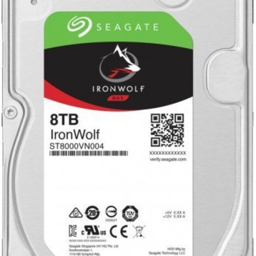 Seagate 8 TB -Ironwolf 3.5" 7200Rpm 256Mb Rv Sensör Sata 3 7-24 Nas Diski 7/24 Harddisk