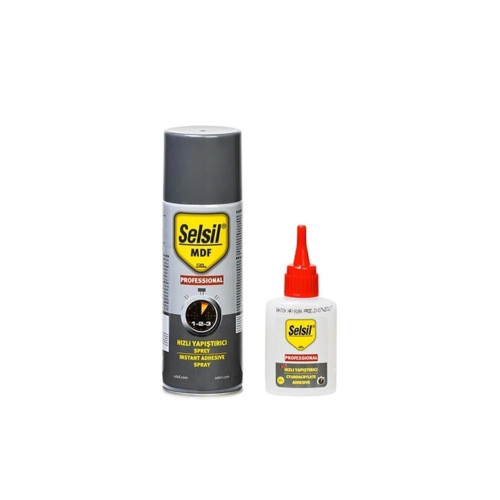 Selsil Hızlı Yapıştırıcı 200 ML Sprey 50 ML Yapıştırıcı