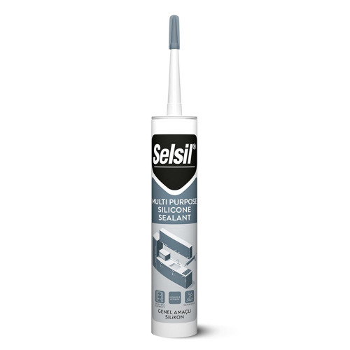 Selsil Genel Amaçlı Silikon Beyaz 280 Gram Beyaz Silikon
