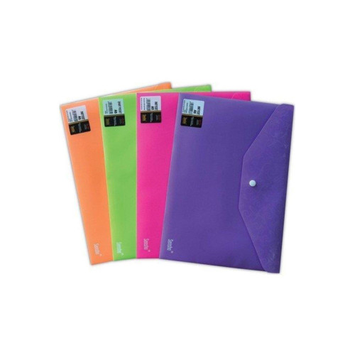 Sensho A-4 Pembe Çıtçıtlı Dosya (12 Li Paket)