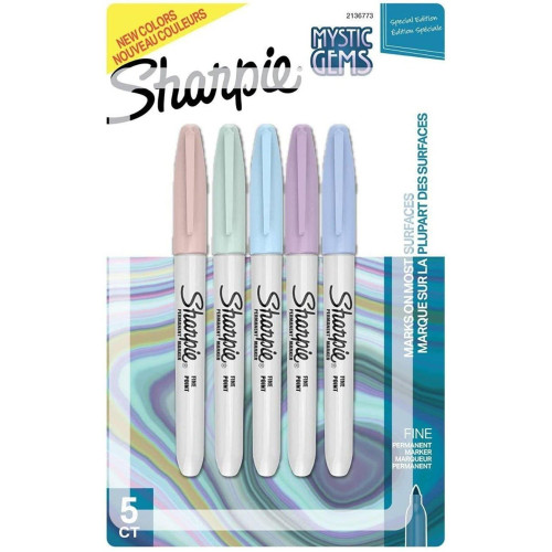 Sharpie Fine Permanent Markör Mystic Gems 5 Li Blister