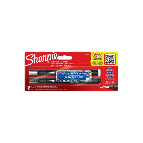 Sharpie Markör Akrilik Yuvarlak Uç 2 Li Blister Yuvarlak Uç Akrilik Markör