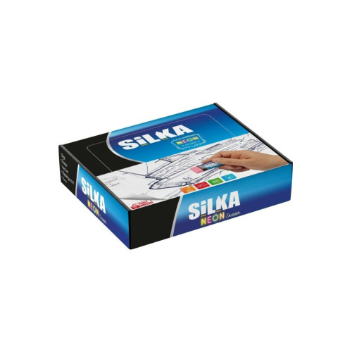 Silka Neon Silgi 20'li Dört Renk Karışık Paket (20 Li Paket)