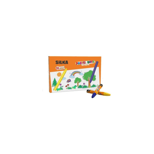 Silka Pastel Boya 12 Renkli Yüksek Kalite Boya Seti 12 Renk