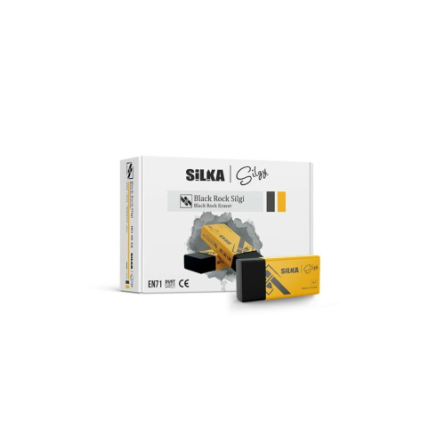Silka Black Rock Orta Boy Silgi (24'lü Paket)