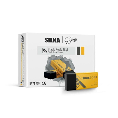 Silka Black Rock Orta Boy Silgi (24'lü Paket)