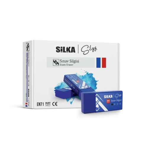 Silka Art.10 Sınav Silgisi Lacivert (30 Lu Kutu)