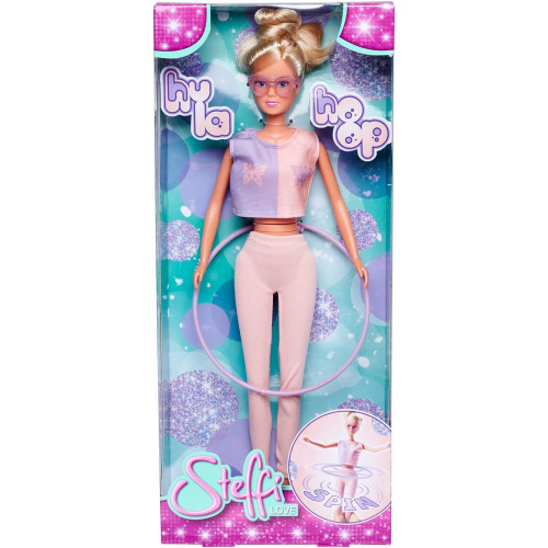 Steffi Love Hula Hoop Oyuncağı 29 CM Aksesuarlı Mekanik İşlevli Şık Sportif Kıyafetli Bebek