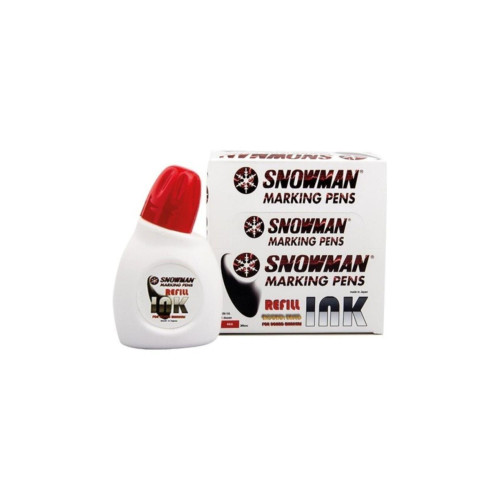 Snowman Beyaz Tahta Kalemi Mürekkebi 30 Cc Kırmızı (12 Li Paket)
