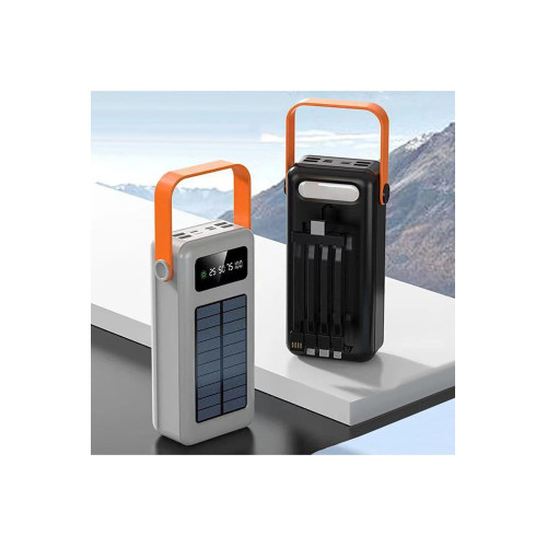 Solar Energy 100.000 Mah Powerbank 4Usb Güneş Enerji Panelli Powerbank Digital Gösterge
