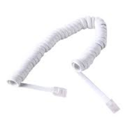 Spiral Beyaz Pluglu Ahize Kordonu 30 cm