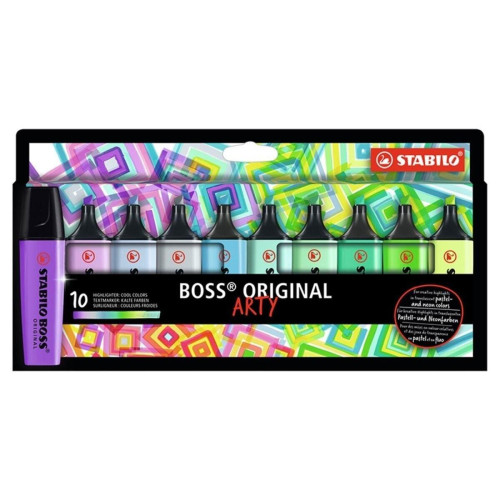 Stabilo Boss Original Arty Soğuk Renkler Işaretleme Kalem Seti 10'lu