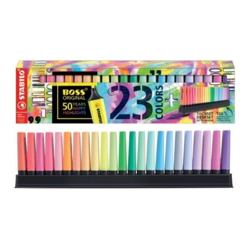 Stabilo Boss Original Pastel Renk Fosforlu Kalem 23'lü Paket