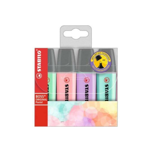 Stabilo Boss Original Pastel Renk Fosforlu Kalem 4'lü Paket