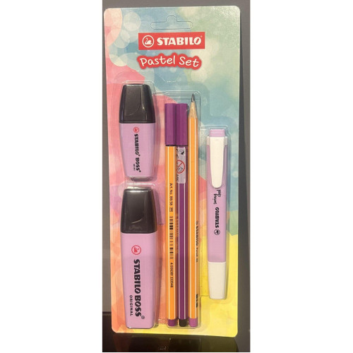 Stabilo Fosforlu Kalem Tek Renk Pastel 6 Lı Set Lila