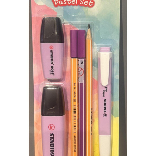 Stabilo Fosforlu Kalem Tek Renk Pastel 6 Lı Set Lila