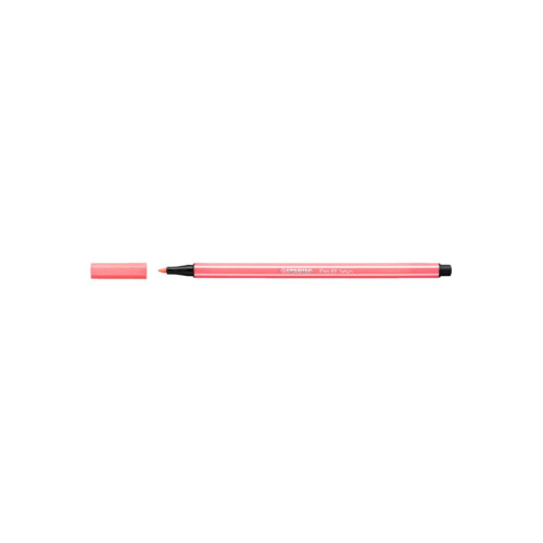 Stabilo Keçe Uçlu Boya Kalemi 1 MM Fosforlu Kırmızı 68/040 (10 Lu Paket)