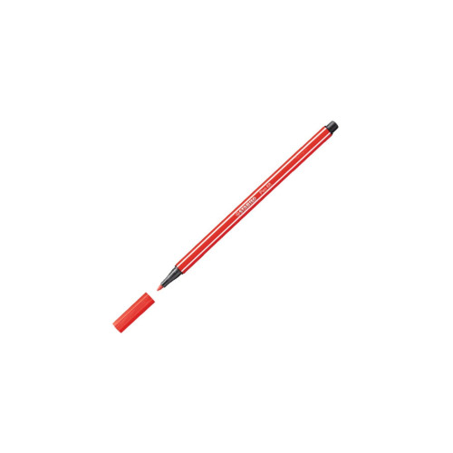 Stabilo Keçe Uçlu Boya Kalemi 1 MM Kızıl Kırmızı 68/48 (10 Lu Paket)