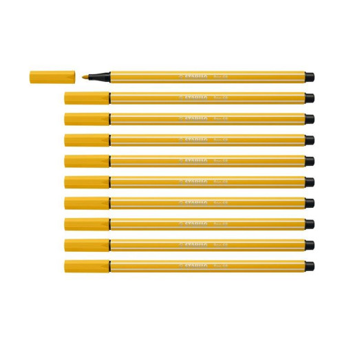 Stabilo Keçe Uçlu Boya Kalemi Köri Sarısı 68/87 (10 Lu Paket)